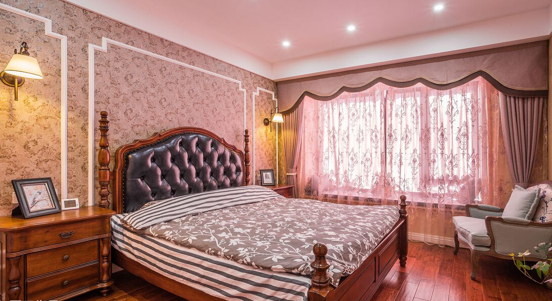 混搭 小美式 一家三口 卧室图片来自二十四城装饰重庆分公司在重庆装修公司：华润二十四城的分享