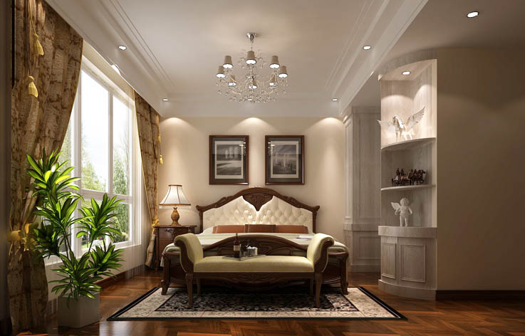 欧式 三居 装修 设计 高度国际 卧室图片来自张邯在高度国际-天润福熙大道2的分享