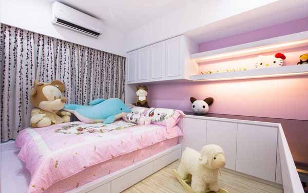 混搭 三居 旧房改造 儿童房图片来自上海潮心装潢设计有限公司在125平混搭风格三居室装修样板间的分享