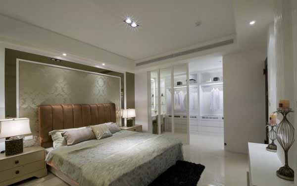 简约 三居 卧室图片来自上海潮心装潢设计有限公司在紫薇二村112平简约三居装修设计的分享