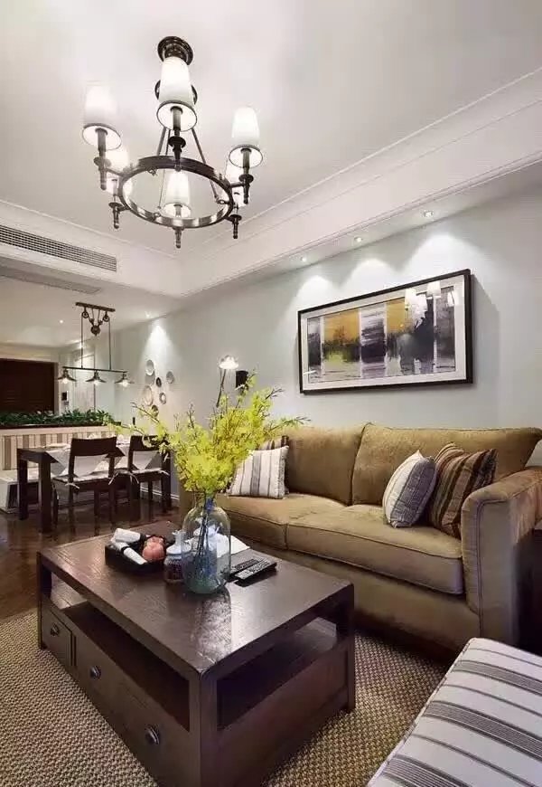 混搭 三居 客厅图片来自西安紫苹果装饰总部在三室两厅的分享