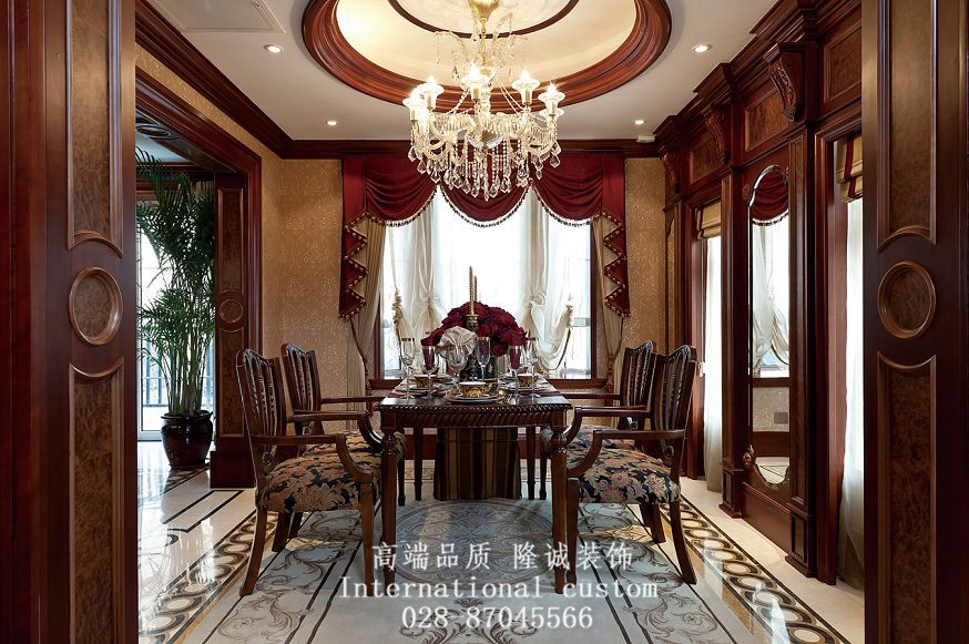三居 美式 典雅 高贵 大气 装饰 餐厅图片来自fy1831303388在彩叠园的分享