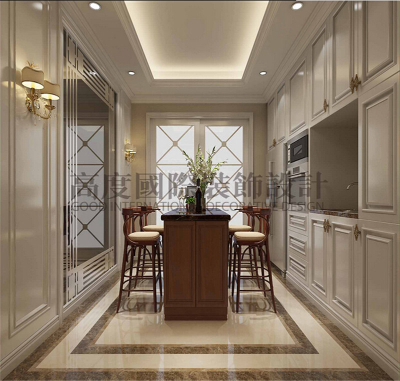欧式 天府世家 高度国际 厨房图片来自别墅豪宅装修在天府世家202平米简欧风格案例的分享