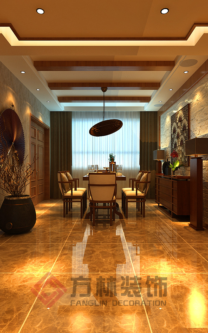 东南亚 沈阳装修 白领 小资 大户型 餐厅图片来自方林装饰在御景新世界199平米装修案例的分享
