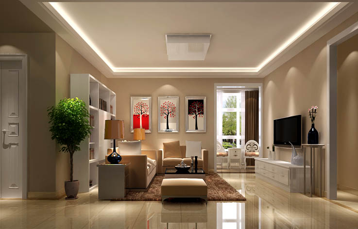 简约 三居 装修 设计 客厅图片来自张邯在高度国际-K2百合湾的分享