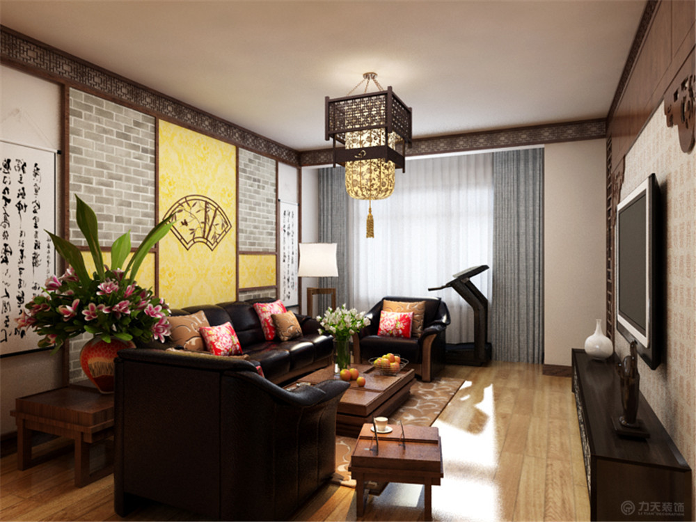 二居 中式 象博豪庭 收纳 白领 客厅图片来自阳光力天装饰在新中式风格  象博豪庭  86.9㎡的分享