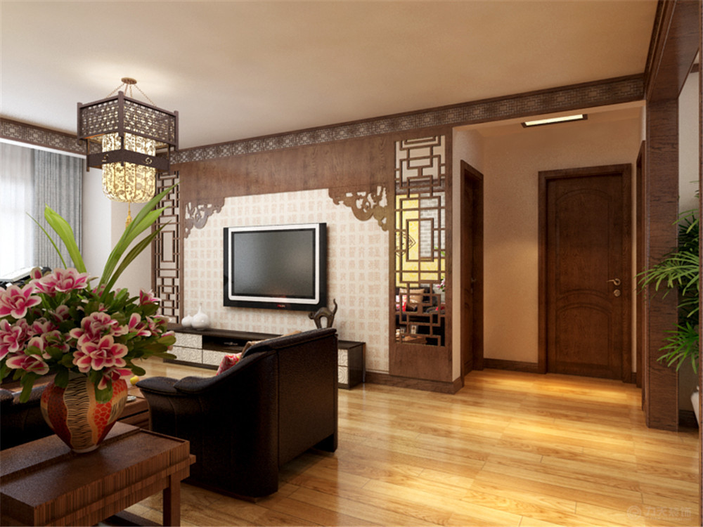 二居 中式 象博豪庭 收纳 白领 客厅图片来自阳光力天装饰在新中式风格  象博豪庭  86.9㎡的分享