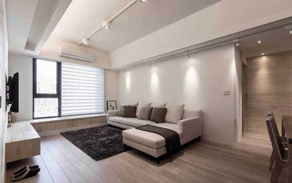 客厅图片来自上海潮心装潢设计有限公司在79平米北欧风格二居室装修案例的分享