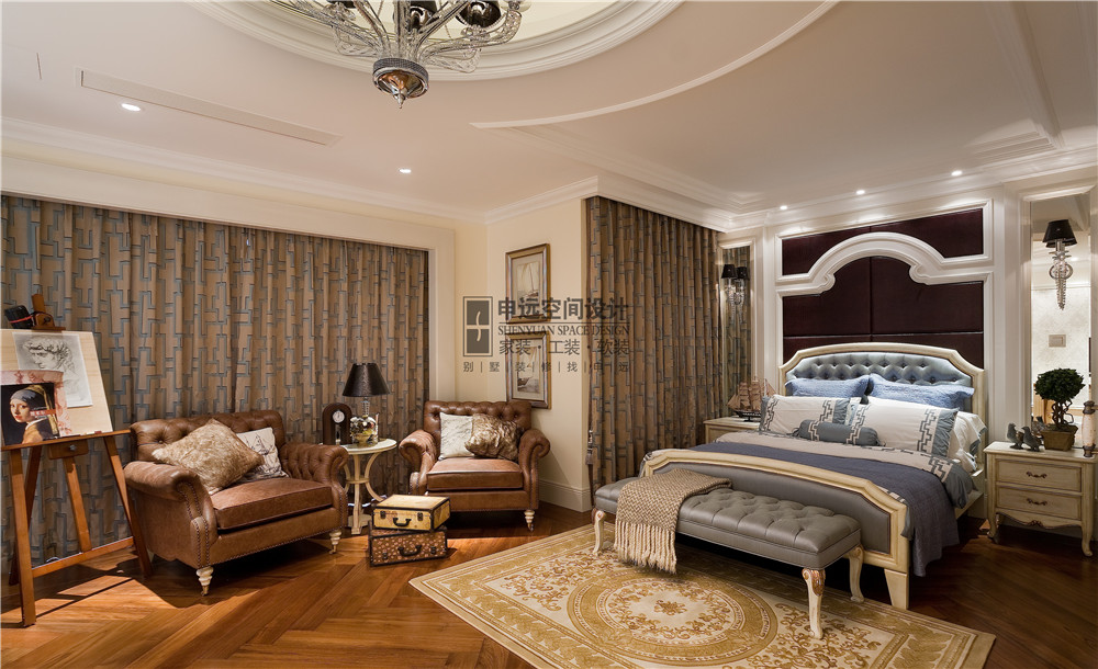 法兰西世家 别墅 设计 申远 欧式 卧室图片来自申远-小申在法兰西世家  欧式风的分享