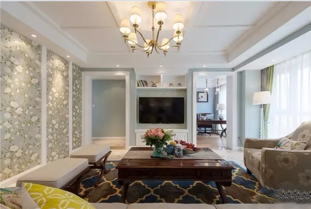 简约 美式 二居 旧房改造 客厅图片来自实创装饰上海公司在85后夫妻的79㎡两居室的分享