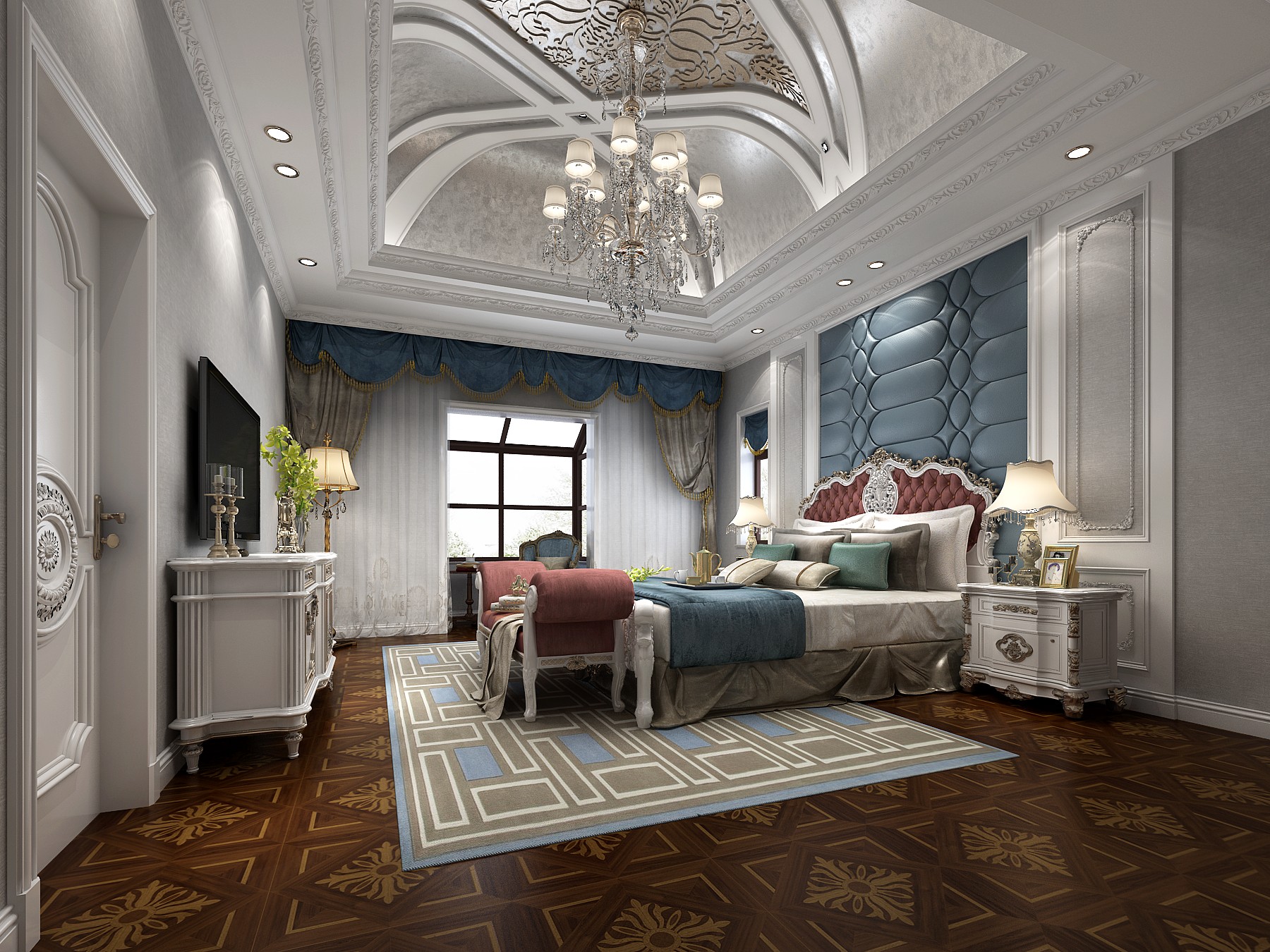 卧室图片来自JingYiPrize人居空间设计大赛在史国柱-蝶&墅的分享