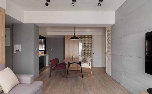 二居 旧房改造 客厅图片来自上海潮心装潢设计有限公司在金丰小区92平北欧风格二居室装修的分享