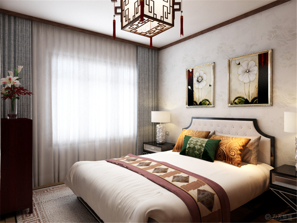 二居 中式 象博豪庭 收纳 白领 卧室图片来自阳光力天装饰在新中式风格  象博豪庭  86.9㎡的分享