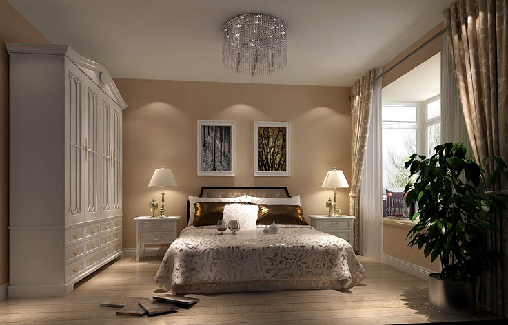 二居 简约 装修 设计 卧室图片来自张邯在高度国际-世华泊郡3的分享