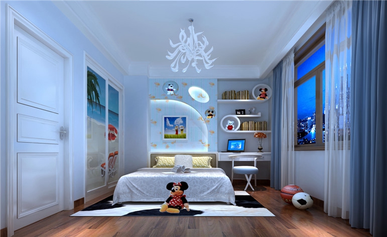 现代 别墅 儿童房图片来自惠州居众装饰在山水华府-现代-300平的分享