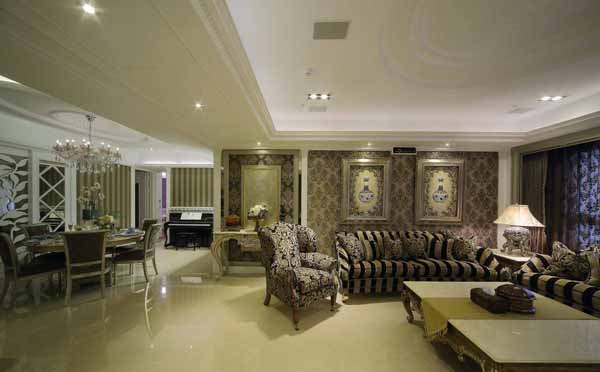 欧式 三居 客厅图片来自上海潮心装潢设计有限公司在金平小区119平欧式三室装修设计的分享