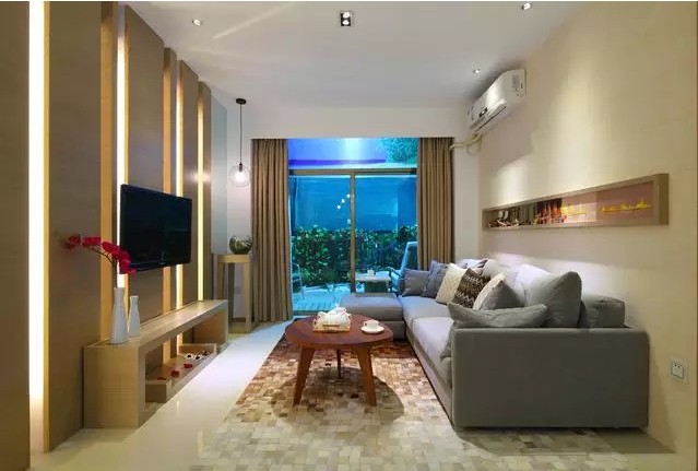 简约 三居 旧房改造 客厅图片来自实创装饰上海公司在135㎡现代简约风的分享