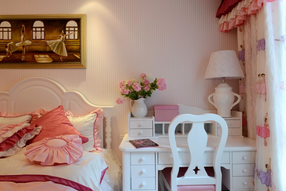 复式 美式 大气 卧室图片来自九鼎建筑装饰工程有限公司成都分在绿地锦天府复式住宅美式风格的分享