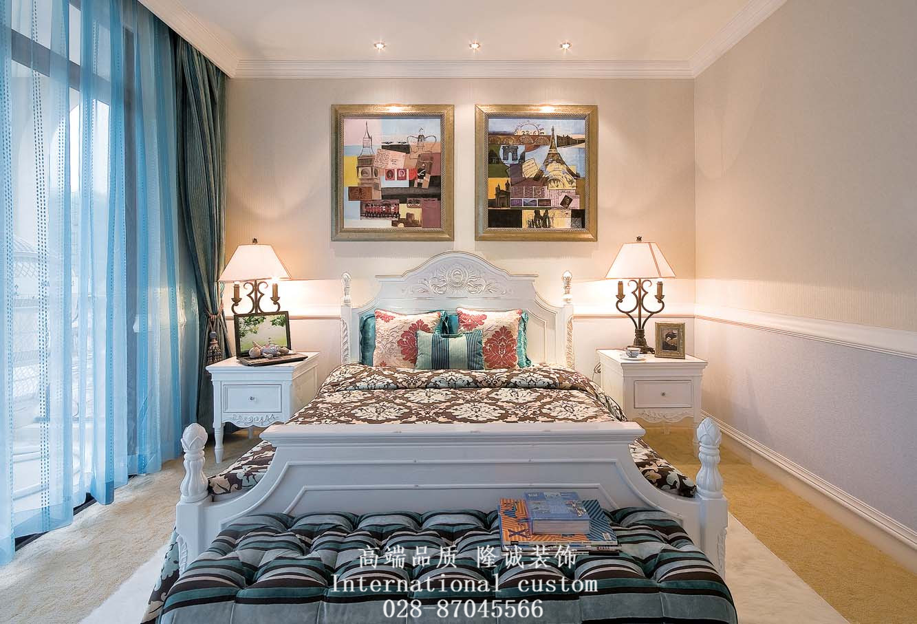 简约 欧式 别墅 旧房改造 舒适 温馨 收纳 卧室图片来自fy1831303388在雅居乐简欧实景照片的分享
