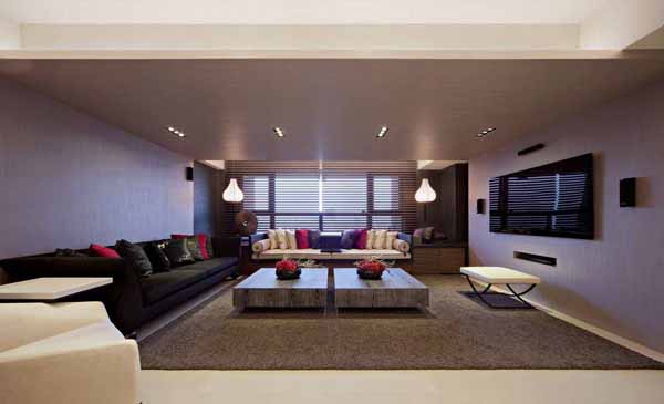 混搭 三居 客厅图片来自上海潮心装潢设计有限公司在嘉富丽苑114平混搭风格三室装修的分享