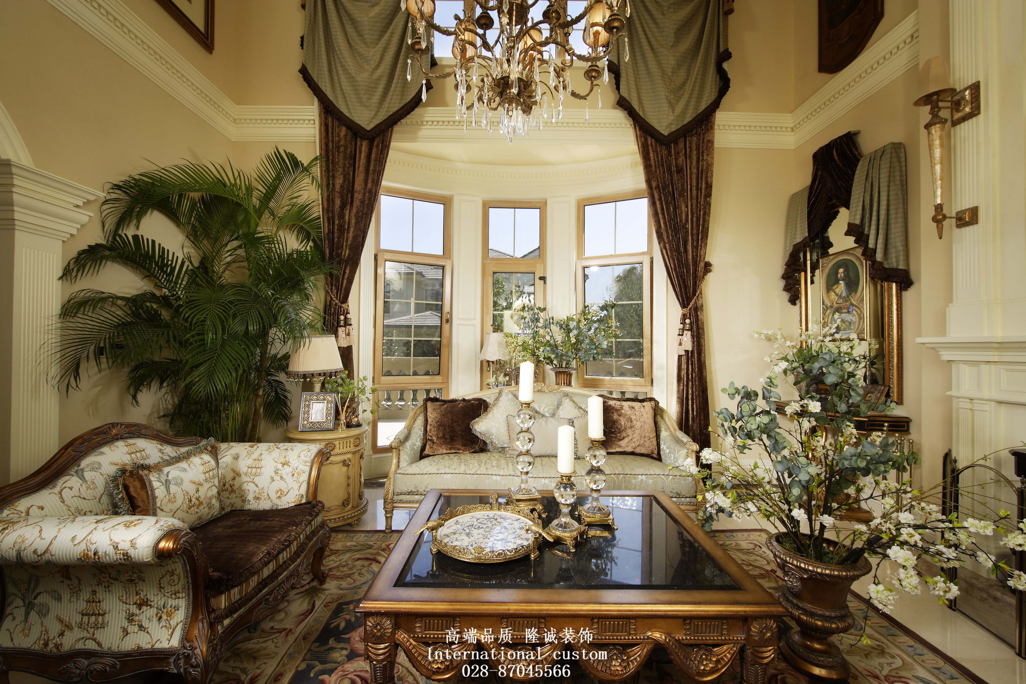 欧式 别墅 收纳 旧房改造 舒适 温馨 80后 客厅图片来自fy1831303388在紫檀山欧式新古典的分享