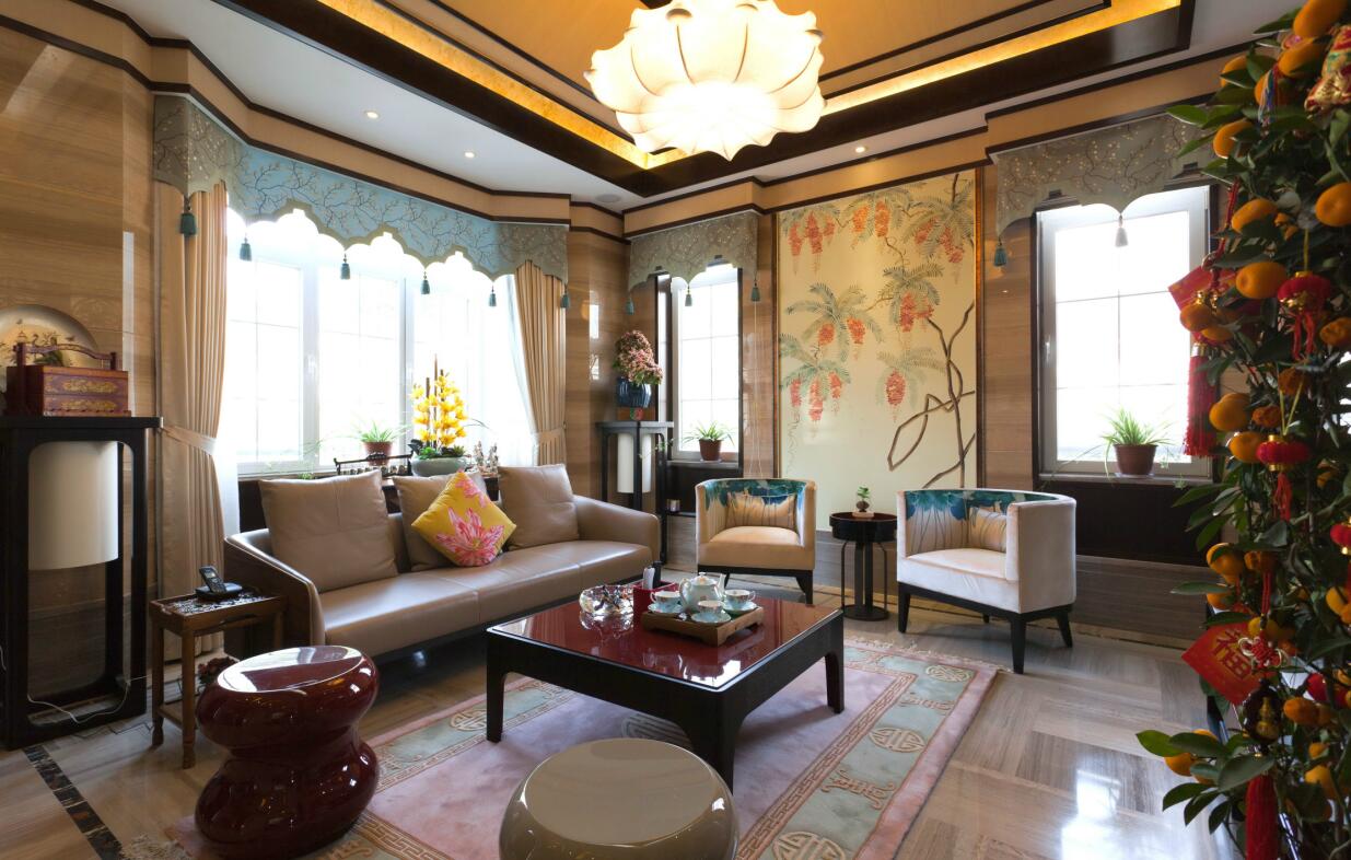 客厅图片来自紫禁尚品国际装饰高晓媛在古典中式风格案例的分享