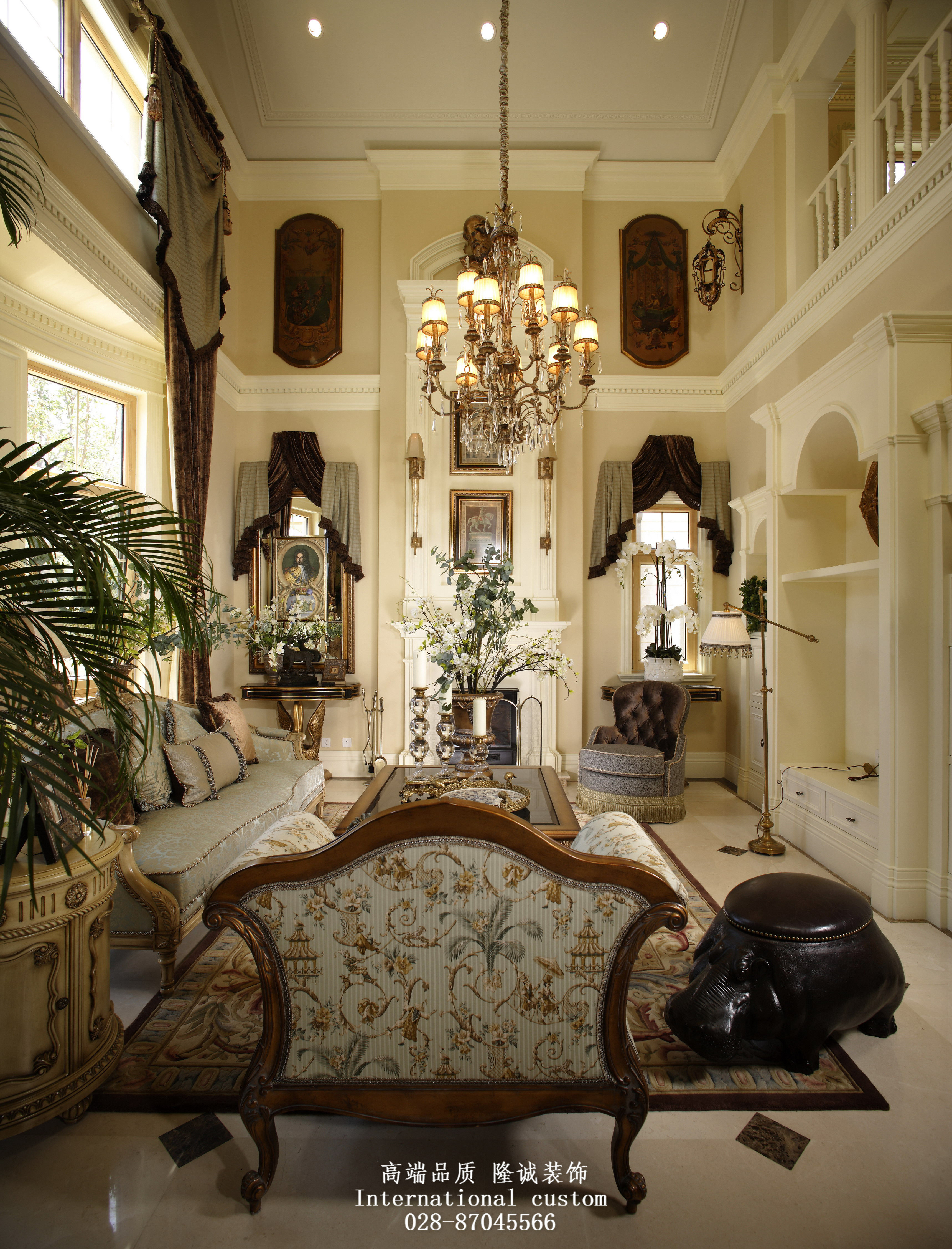 欧式 别墅 收纳 旧房改造 舒适 温馨 80后 客厅图片来自fy1831303388在紫檀山欧式新古典的分享