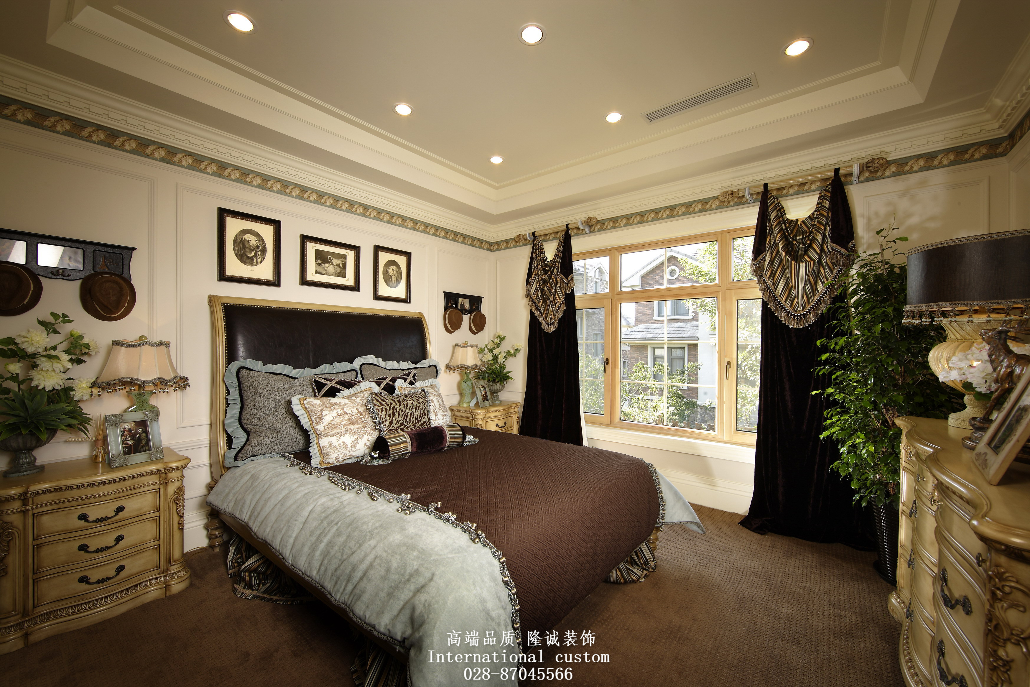 欧式 别墅 收纳 旧房改造 舒适 温馨 80后 卧室图片来自fy1831303388在紫檀山欧式新古典的分享