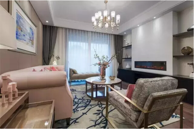 简约 混搭 三居 客厅图片来自实创装饰上海公司在120㎡中美混搭三居的分享