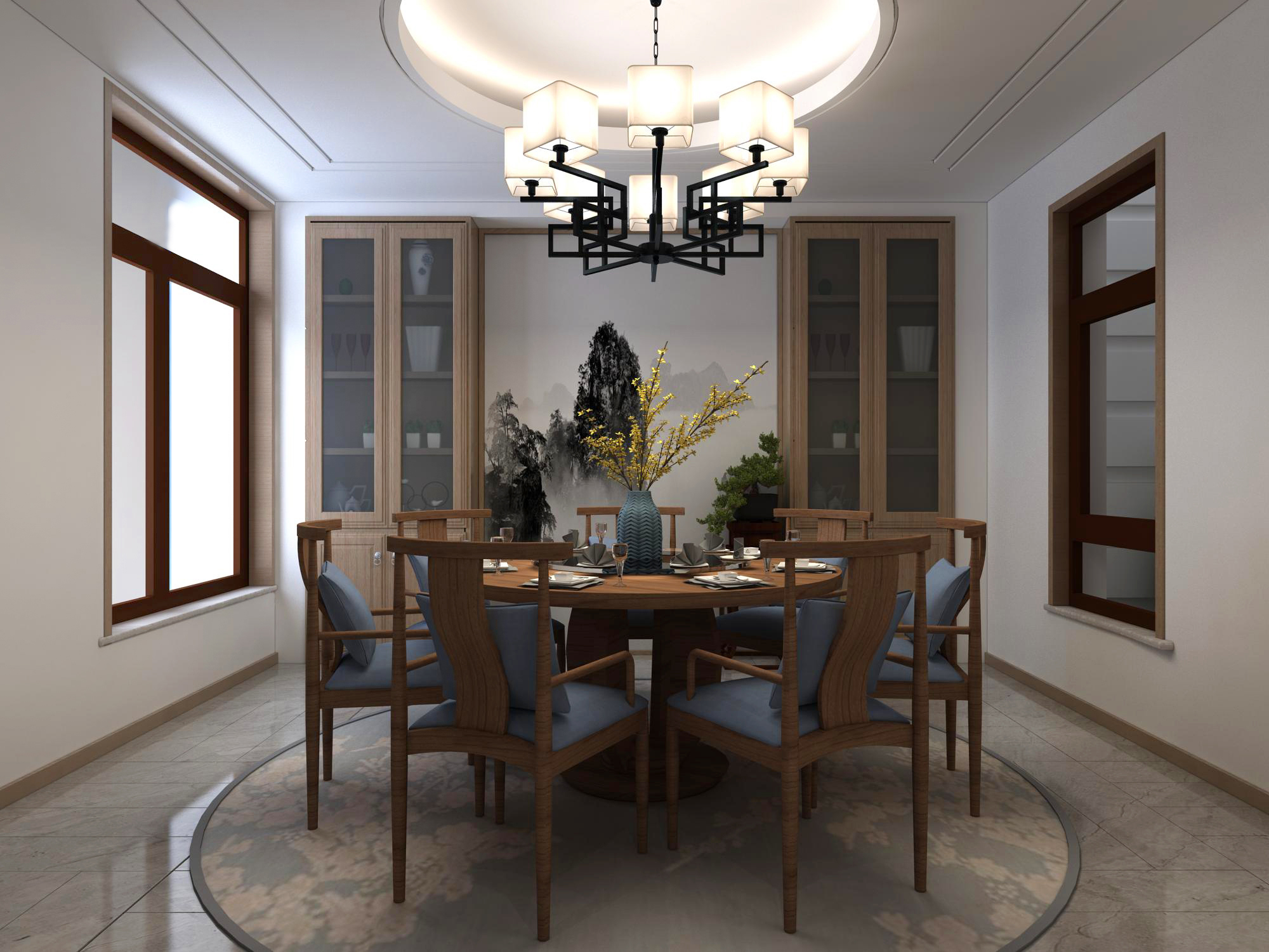 餐厅图片来自JingYiPrize人居空间设计大赛在王秀刚-塞纳荣府别墅的分享