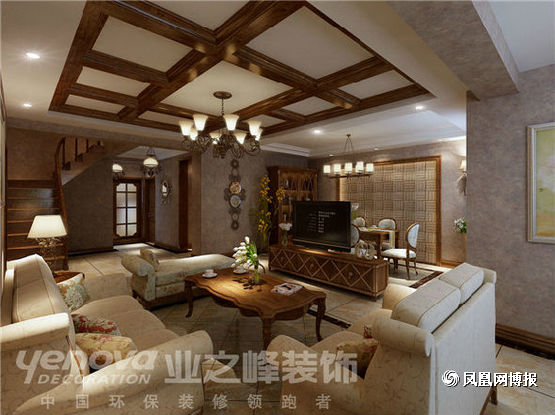 美式 复式 金马花园 客厅图片来自太原业之峰小李在金马花园的分享