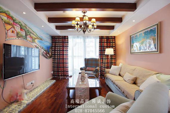 三居 白领 收纳 旧房改造 80后 舒适 温馨 客厅图片来自fy1831303388在首创万卷山的分享