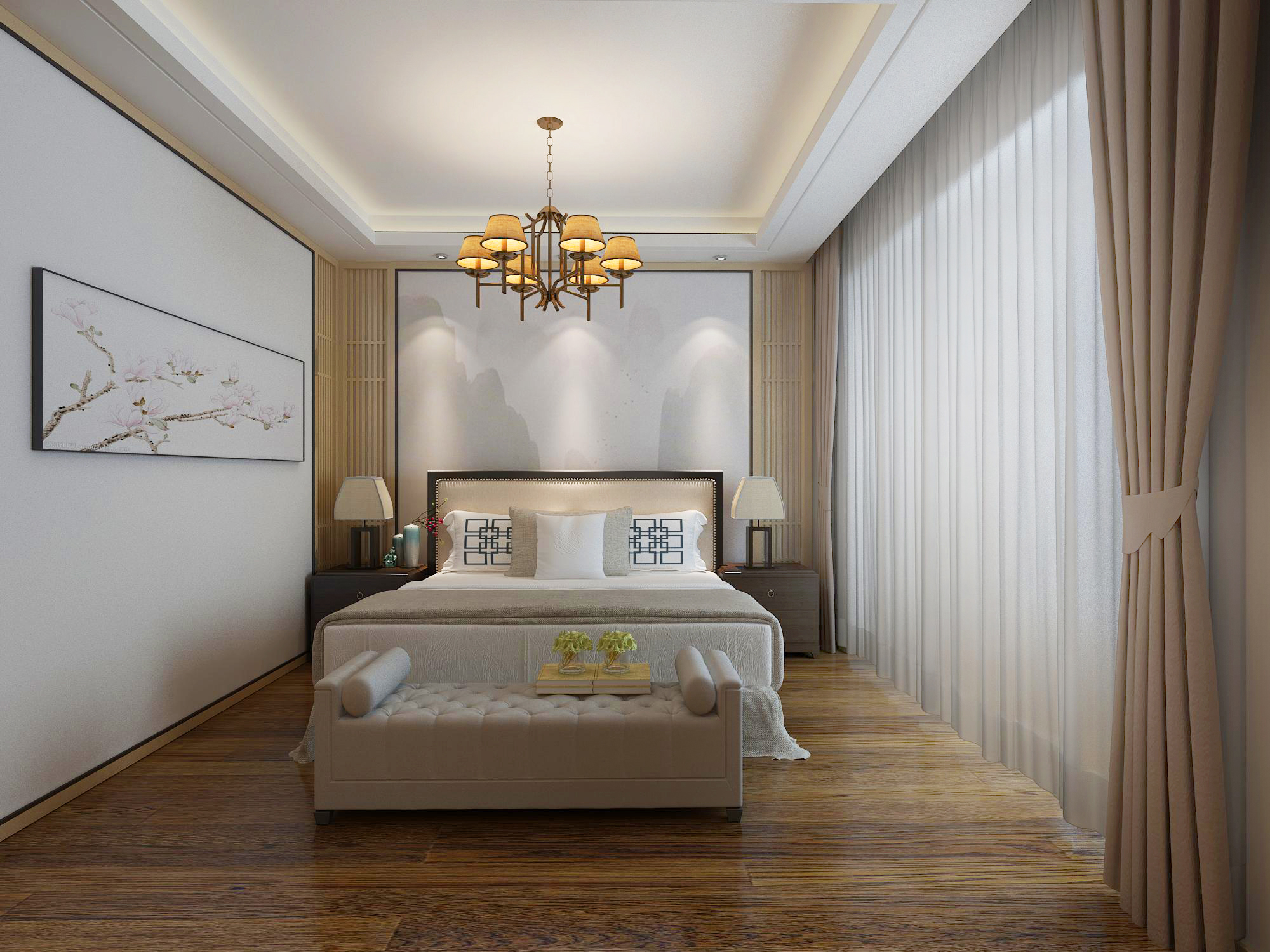 卧室图片来自JingYiPrize人居空间设计大赛在王秀刚-塞纳荣府别墅的分享
