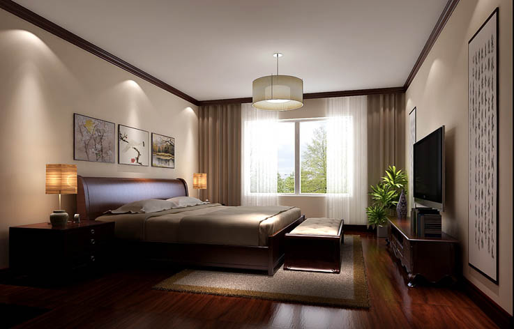三居 中式 设计 装修 卧室图片来自张邯在高度国际-金色漫香苑2的分享