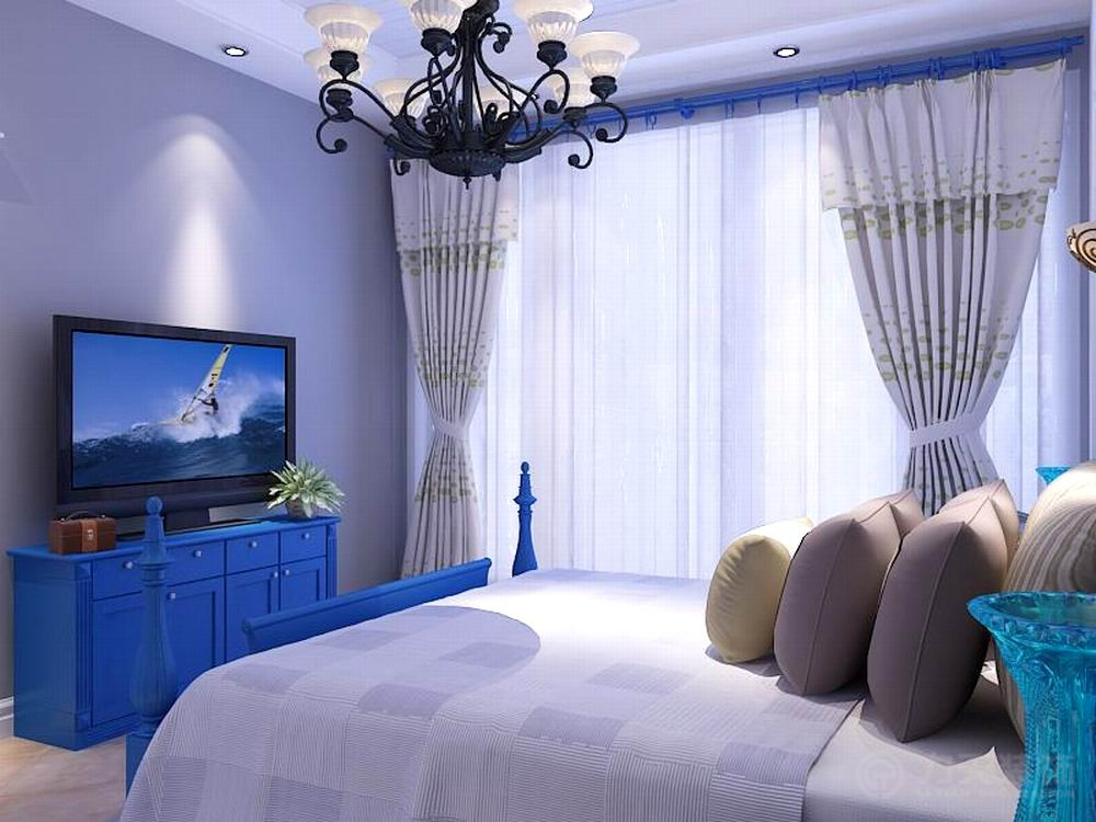 卧室图片来自阳光力天装饰在地中海风格   中信公园城  103㎡的分享