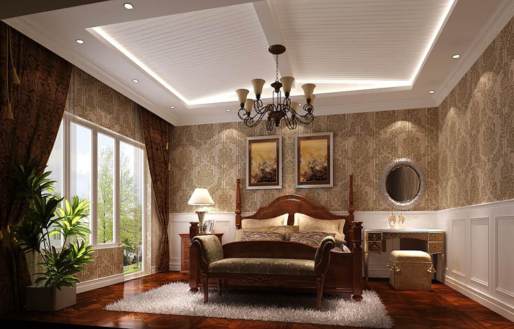 别墅 80后 装修 设计 卧室图片来自张邯在高度国际-龙湖香醍溪岸2的分享