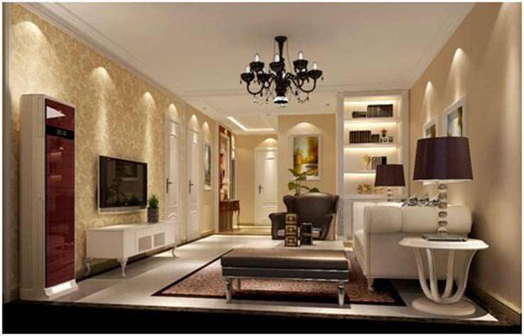 二居 白领 欧式 装修 设计 客厅图片来自张邯在高度国际-金谷香郡3的分享