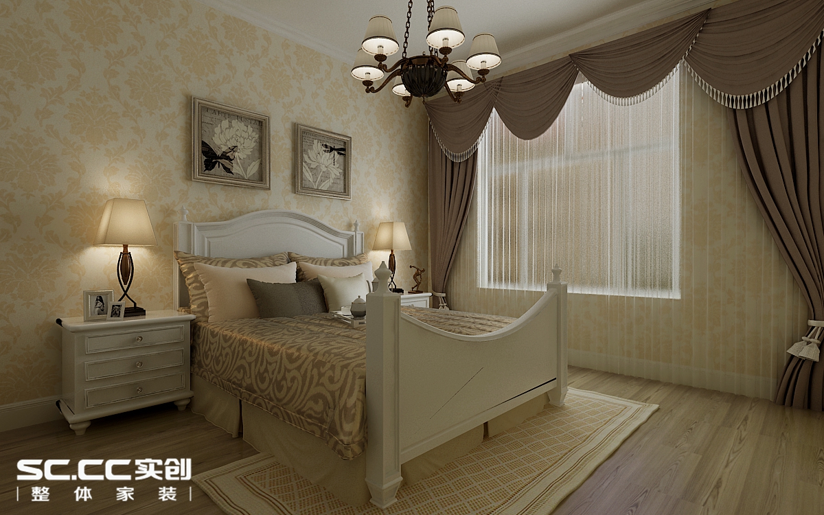 二居 简约 卧室图片来自哈尔滨实创装饰阿娇在远大中央公园109平现代风格两居的分享