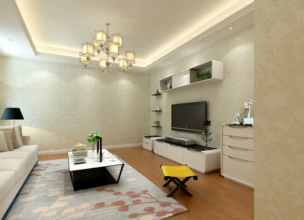 三居 简约 客厅图片来自武汉一号家居网装修在成园105平简约三室两厅的分享