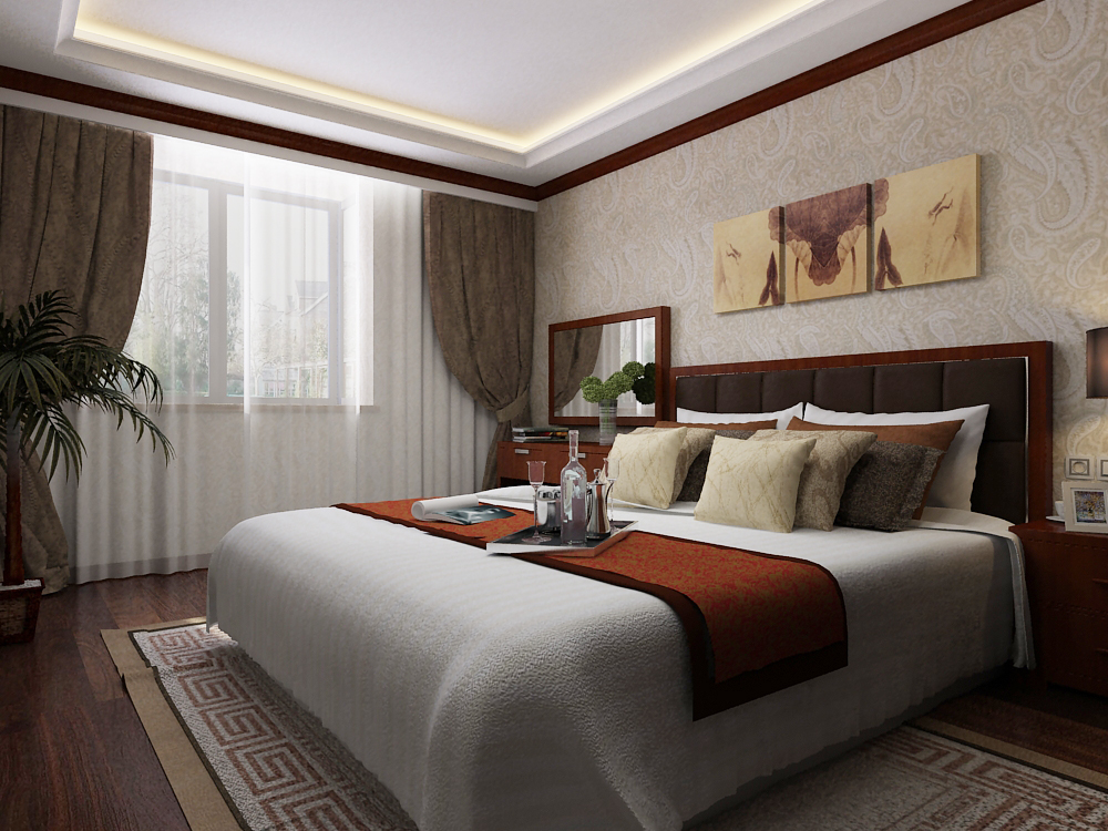 中式 悦装网 北京装修 装修公司 卧室图片来自悦装网-王凯旋在恒大御景湾新中式风格的分享