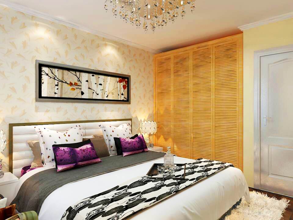 卧室图片来自阳光力天装饰在现代简约   阳光尚城  87㎡的分享