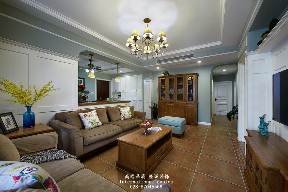 三居 白领 收纳 旧房改造 80后 小资 舒适 温馨 美式 客厅图片来自fy1831303388在爱汀府的分享