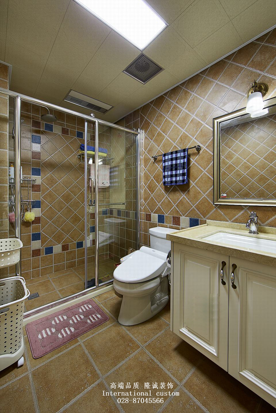 三居 白领 收纳 旧房改造 80后 小资 舒适 温馨 美式 卫生间图片来自fy1831303388在爱汀府的分享