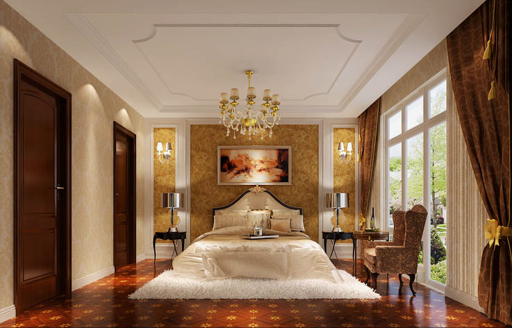 别墅 白领 装修 设计 80后 卧室图片来自张邯在高度国际-潮白河孔雀城2的分享