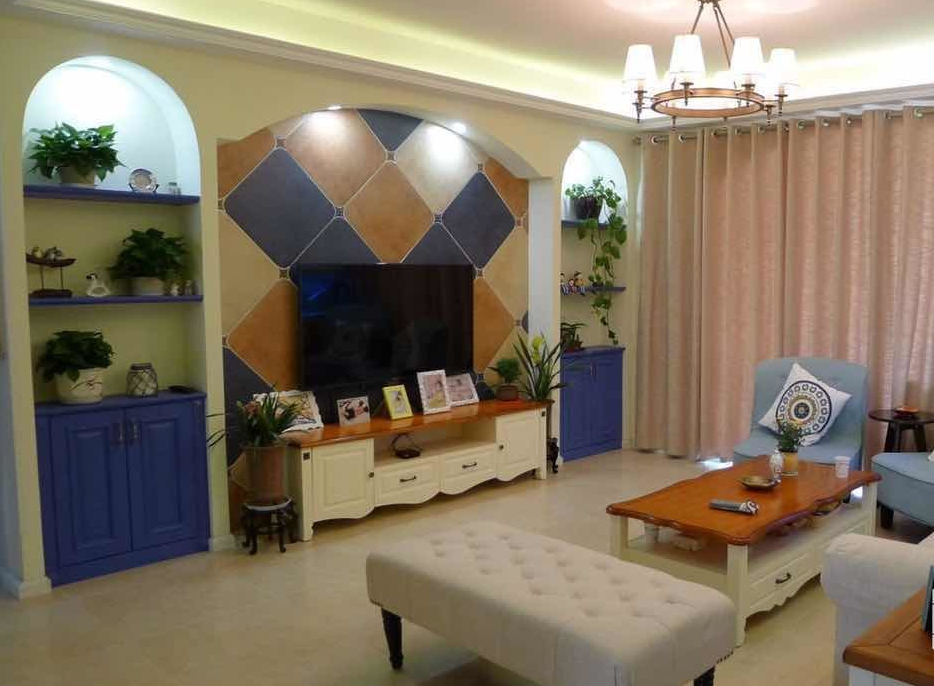 三居 混搭 客厅图片来自西安紫苹果装饰工程有限公司在铭城国际的分享