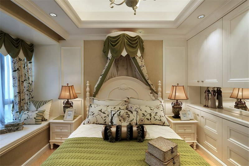 卧室图片来自四川幸福魔方装饰在【蓝光花满庭】简欧风格的分享