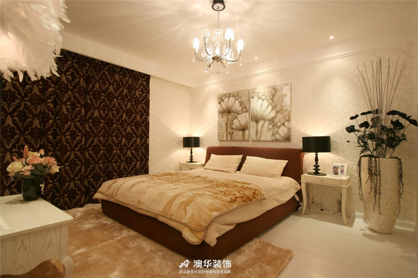 简约 欧式 混搭 卧室图片来自澳华装饰有限公司在中建康城  ·  雅致主义风格的分享