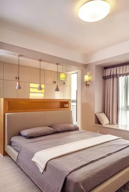 简约 混搭 三居 现代简约风 卧室图片来自上海实创-装修设计效果图在82平米混搭风格，清新设计的分享