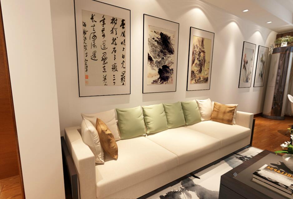 客厅图片来自武汉一号家居网装修在08经典盛总100平中式小复式的分享