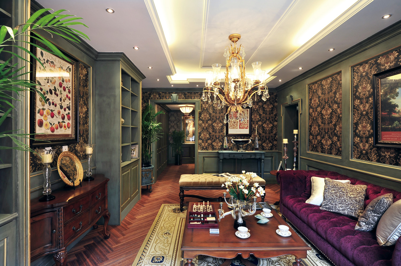 别墅 美式 小资 客厅图片来自紫禁尚品国际装饰小孔在美式风格温哥华森林案例的分享